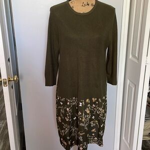 NY&C dress in olive green